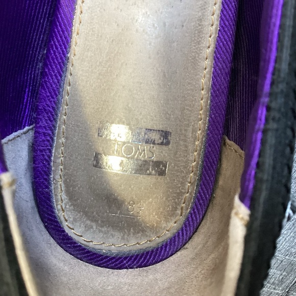 Toms One For One Skull Ballerina Flats Size 8 - Picture 9 of 10